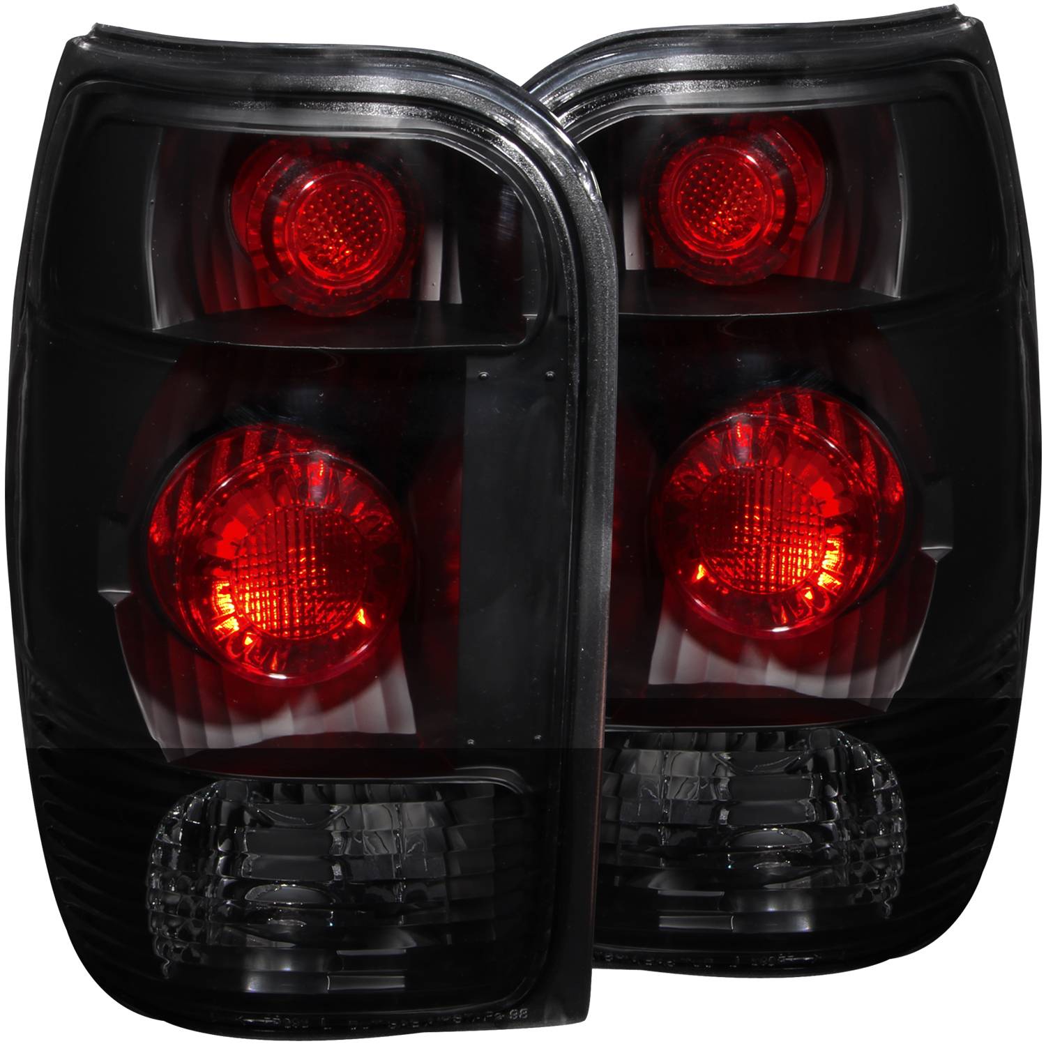 FORD EXPLORER 98-01 / MOUNTAINEER 98-01 TAIL LIGHTS BLACK SMOKE LENS