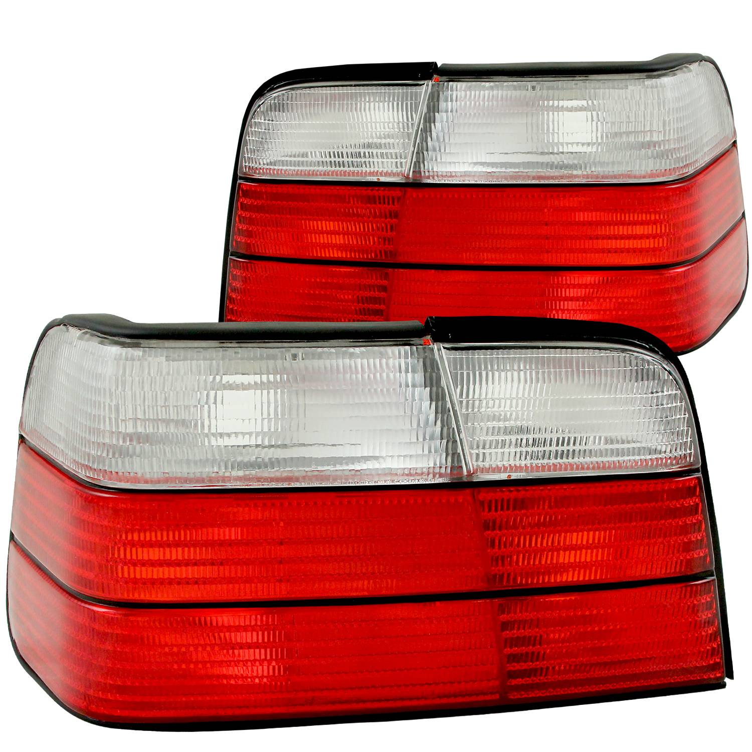 BMW 3 SERIES E36 92-98 4DR TAIL LIGHTS RED/CLEAR