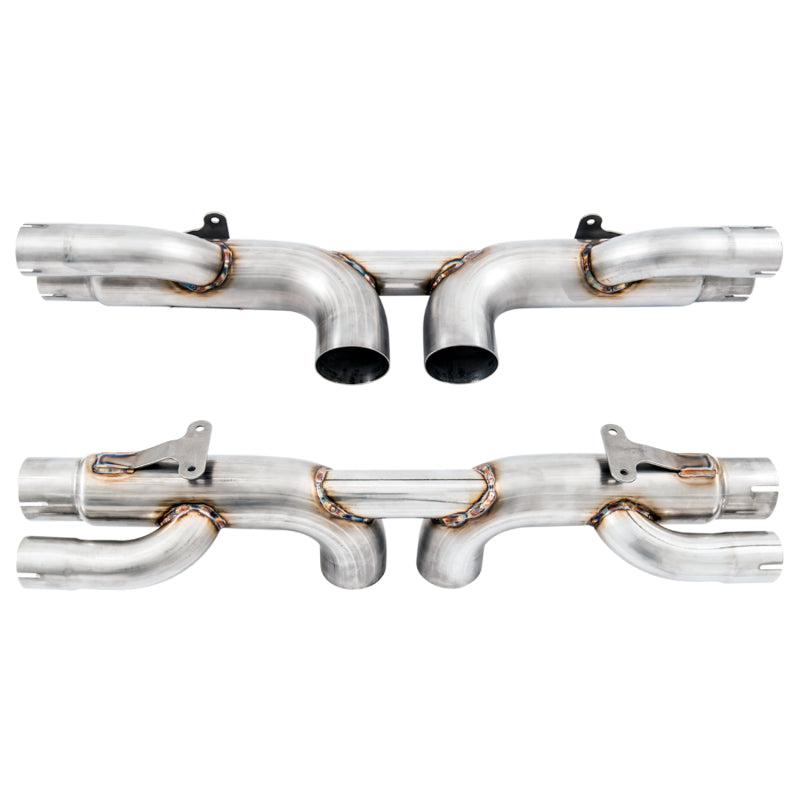 AWE Tuning Porsche 991 GT3 / RS Center Muffler Delete - Diamond Black Tips-SR1 Performance