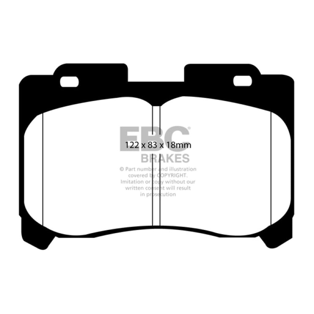 EBC Redstuff Ceramic Low Dust Front Brake Pads for Toyota Supra (1993-1998) – Part Number DP31004C