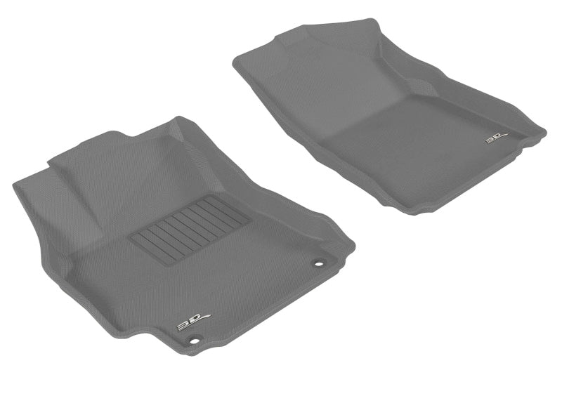 3D MAXpider 2012-2014 Toyota Camry/Camry Hybrid Kagu 1st Row Floormat - Gray-SR1 Performance