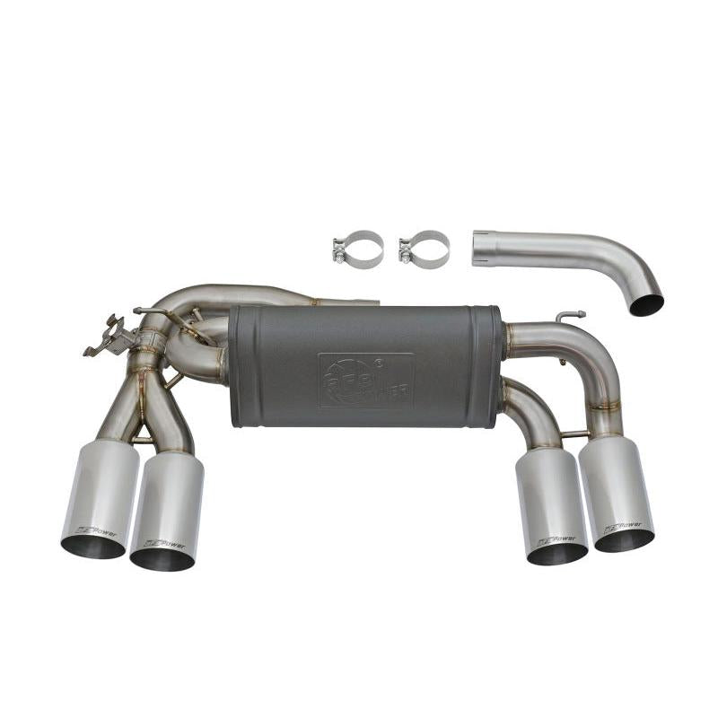 aFe MACHForce XP 3in - 2 1/2in Axle Back 304SS Exhaust w/ Polished Tips 16-17 BMW M2 (f87)-SR1 Performance