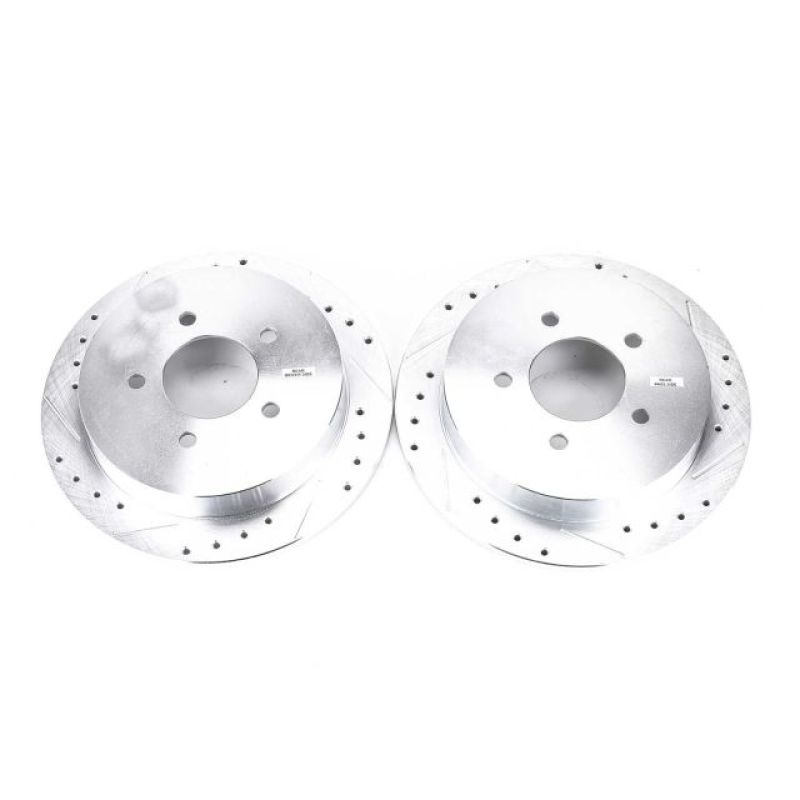 Power Stop 00-02 Ford Expedition Rear Evolution Drilled & Slotted Rotors - Pair-SR1 Performance