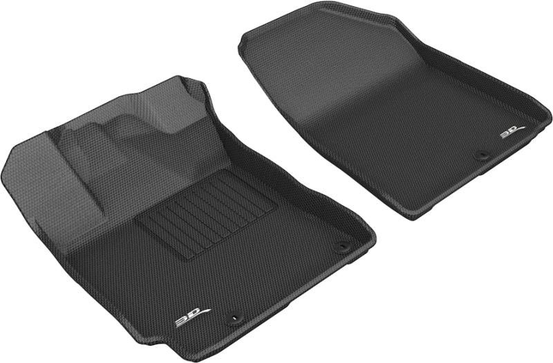 3D MAXpider 2019-2020 Kia Forte Kagu 1st Row Floormat - Black-SR1 Performance