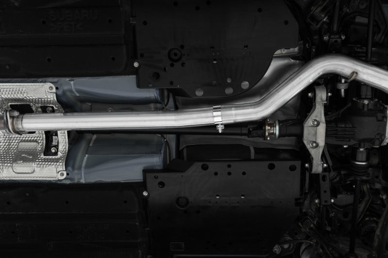 MBRP 2022 Subaru WRX 2.4L 3in Cat Back 5in OD Single Exit - Aluminized Steel-SR1 Performance