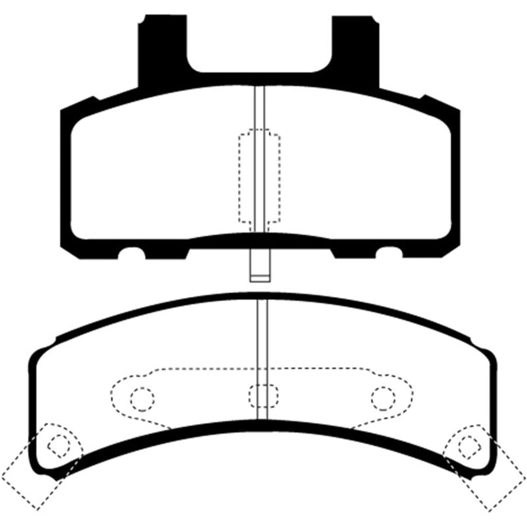 EBC Greenstuff 6000 Series Front Brake Pads for GMC V2500 and Cadillac Escalade