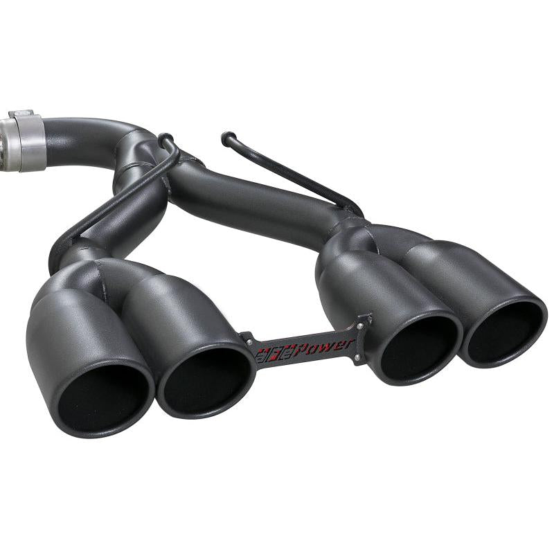 aFe Rebel Series 2.5in 304 SS Cat-Back Exhaust w/ Black Tip 18-20 Jeep Wrangler (JL)-SR1 Performance