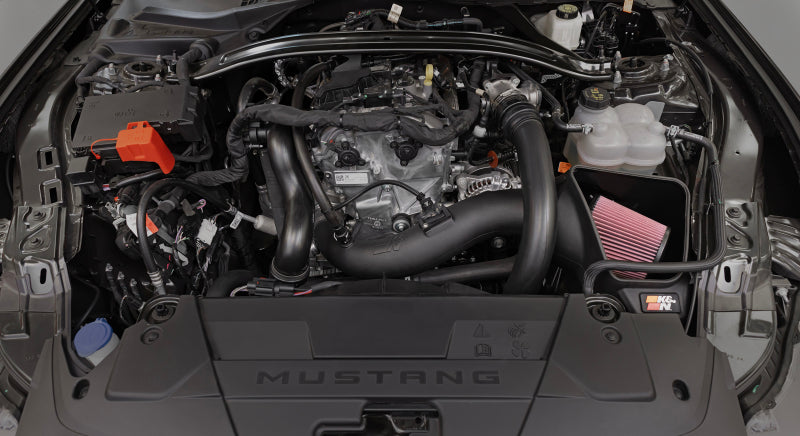 K&N 2024 Ford Mustang Ecoboost L4-2.3L F/L Turbo Aircharger - Cold Air Intake System-SR1 Performance