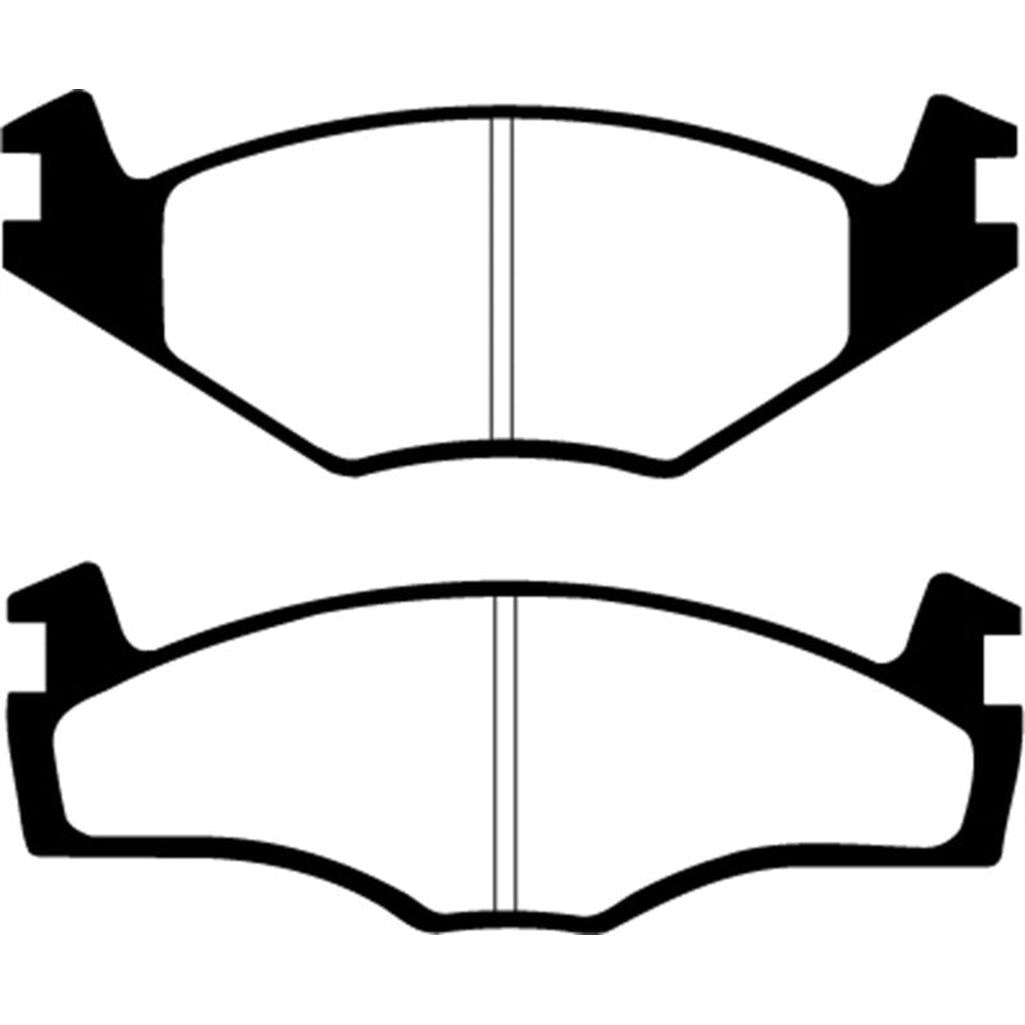 EBC Greenstuff Front Brake Pads for 1990-1993 Volkswagen Cabriolet 1.8 - Improved Stopping Power and Reduced Dust