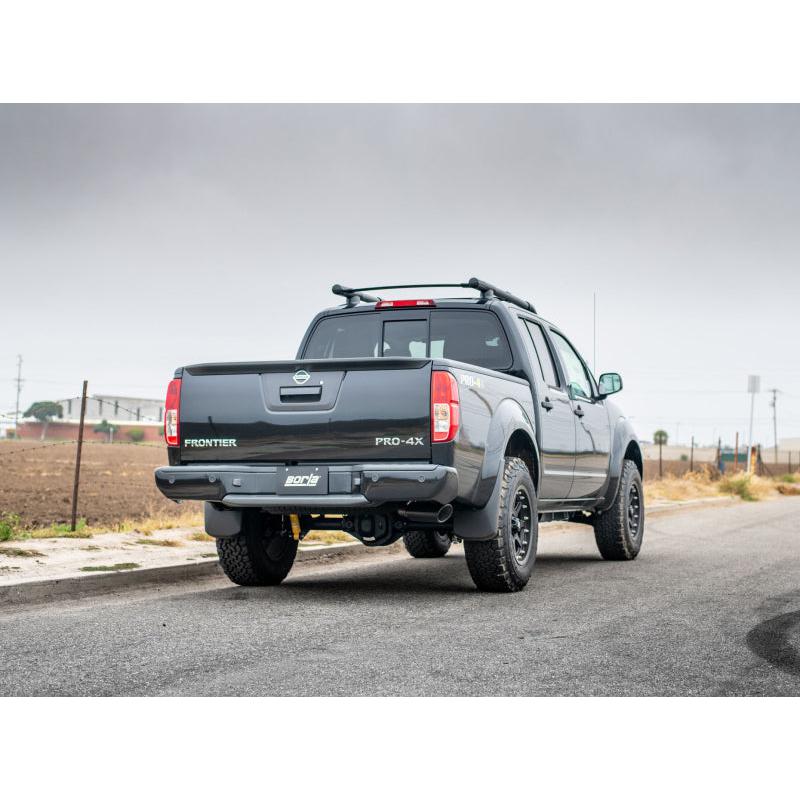 Borla 05-19 Nissan Frontier 4.0L V6 AT/MT Regular Cab S-type Exhaust (2wd/4wd) - Black Chrome Tip