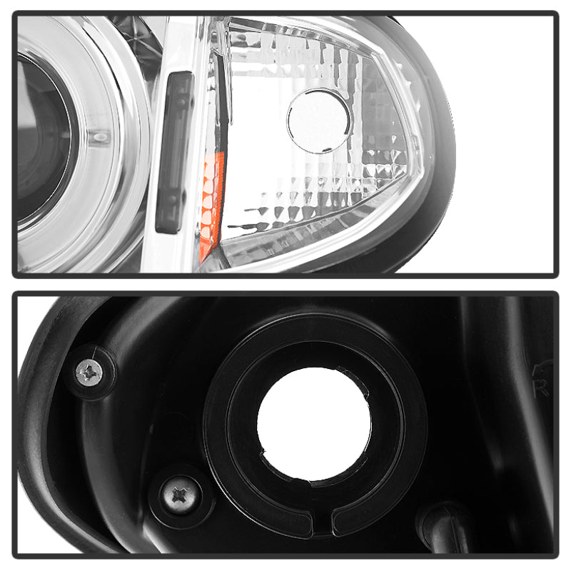 Spyder BMW E46 3-Series 02-05 4DR Projector Headlights 1PC LED Halo Chrm PRO-YD-BMWE4602-4D-AM-C-SR1 Performance