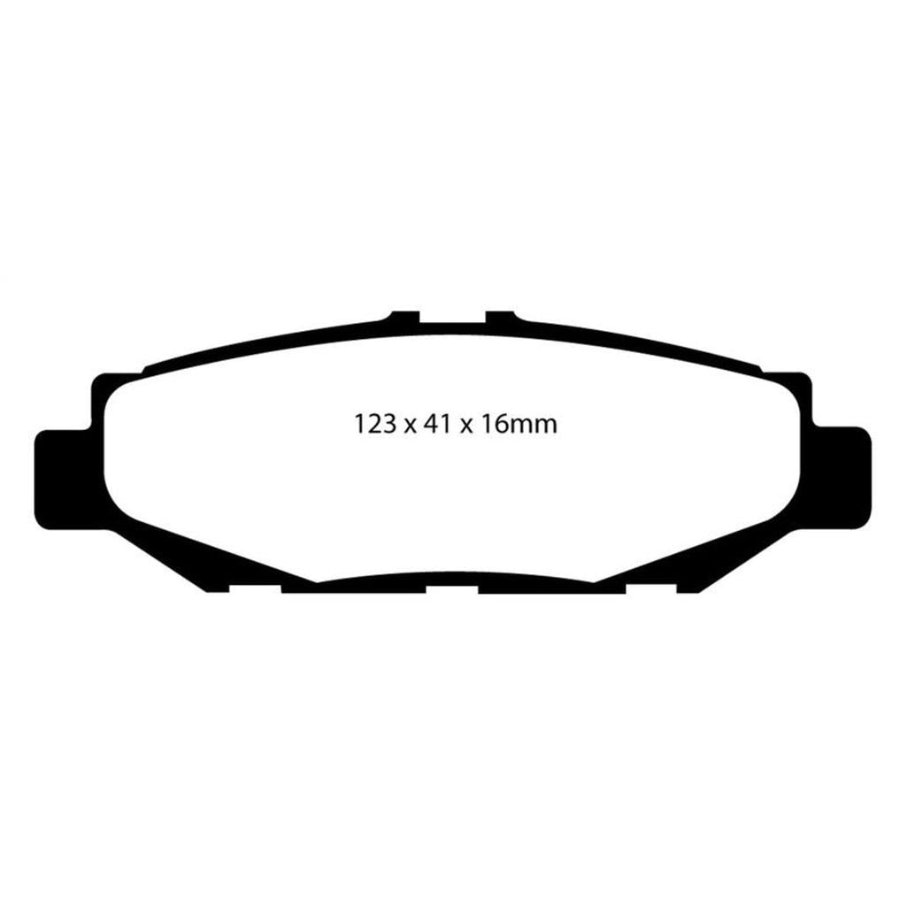 EBC Redstuff Ceramic Low Dust Rear Brake Pads for Lexus GS300 and Toyota Supra – Part Number DP3848C