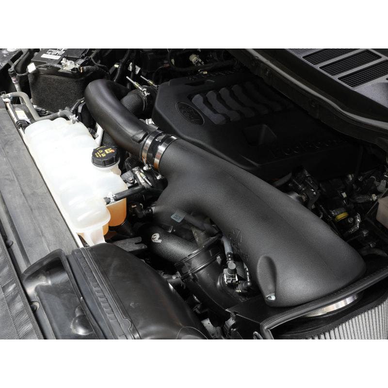 aFe BladeRunner 21-22 Ford F-150 Ecoboost V6-3.5L(tt) Aluminum Hot and Cold Charge Pipe Kit Black-SR1 Performance