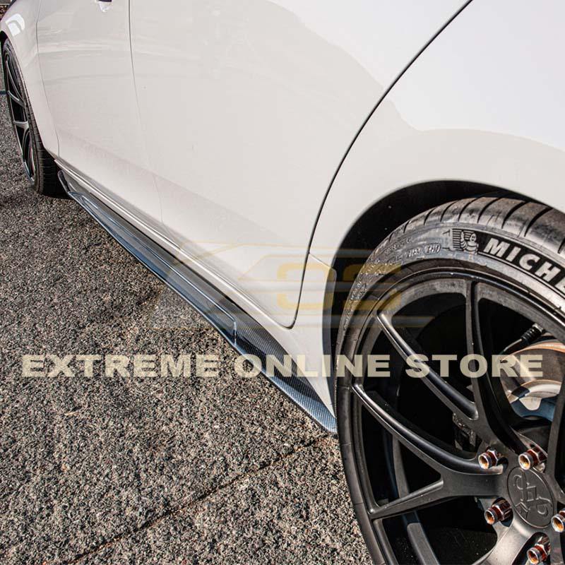 2014-19 Cadillac CTS Carbon Fiber Side Skirts Rocker Panels - Extreme Online Store