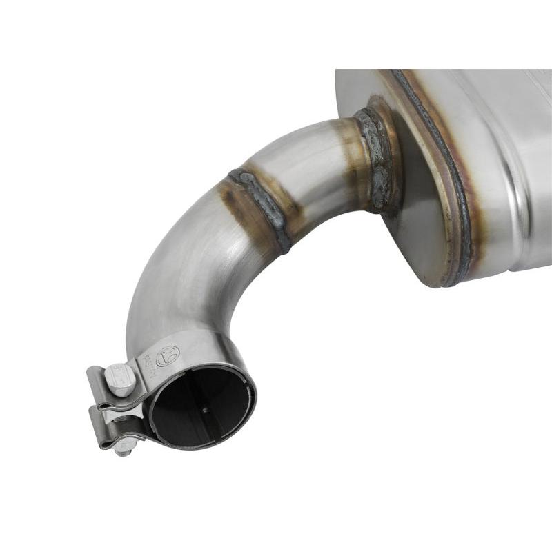 aFe MACHForce XP 2.5in 409 Stainless Axle Back Exhaust w/ Black Tips 15-17 Ford Mustang I4-2.3L (t)-SR1 Performance