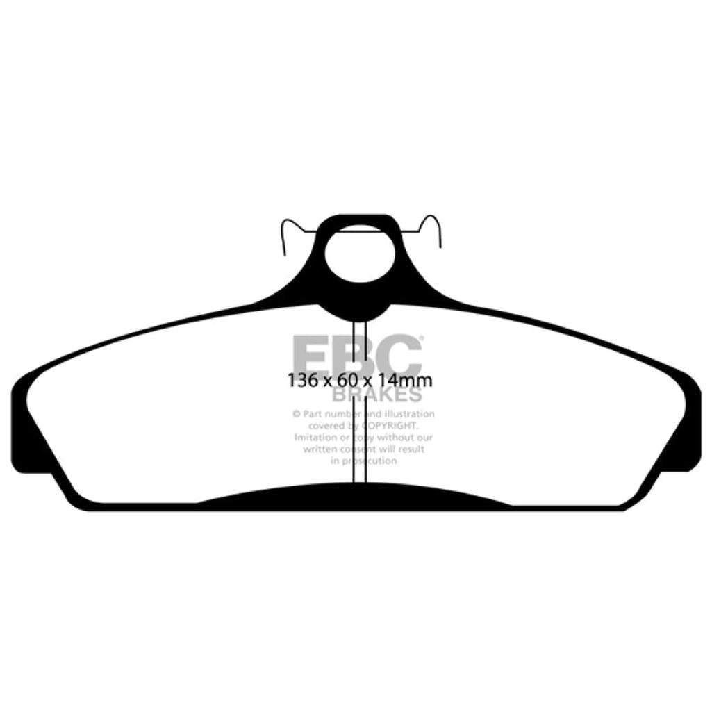 EBC Ultimax2 Front Brake Pads for 1984-1987 Chevrolet Corvette C4 – OEM Replacement, Low Dust, High Friction