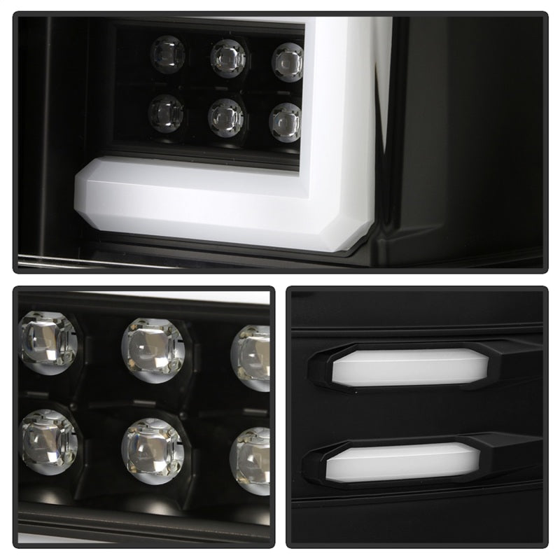 Spyder Chevy 1500 14-16 Light Bar LED Tail Lights All Blk ALT-YD-CS14-LBLED-BKV2-SR1 Performance