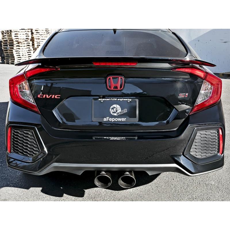 aFe Takeda 3in 304 SS Cat-Back Exhaust w/ Dual Center Black Tips 17+ Honda Civic Si (2dr) I4 1.5L-SR1 Performance