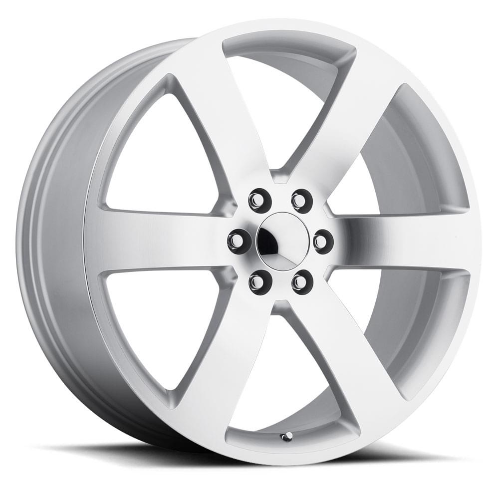 20X10 6X5 +45 HB 78.1 TRAILBLAZER SS FLOW FORM SILVER MACHINE FACE WITH CAP-SR1 Performance