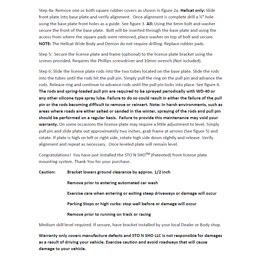 15-23 Dodge Challenger License Plate Frame Bracket-SR1 Performance