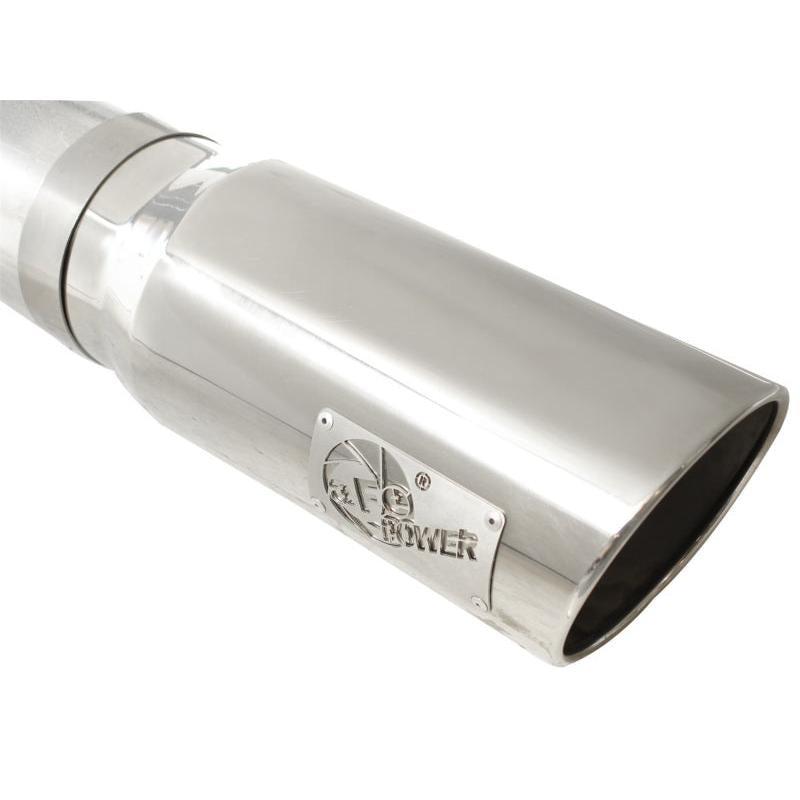 aFe Atlas Exhaust 5in DPF-Back Al Steel 11-13 GM Diesel Trucks V8-6.6L (td) LML (Pol Tip)-SR1 Performance