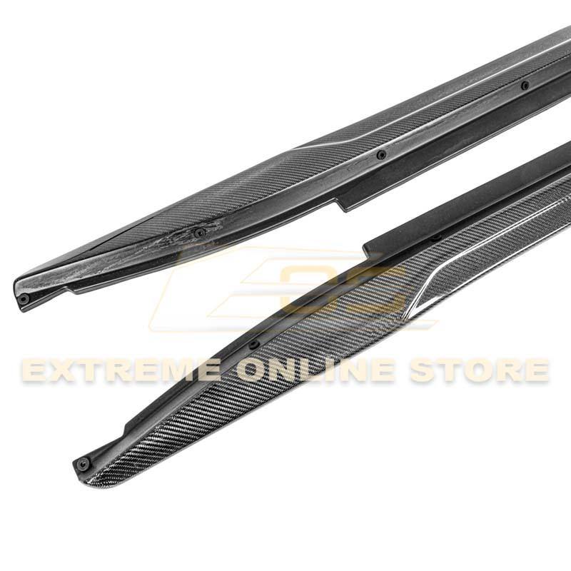 2014-19 Cadillac CTS Carbon Fiber Side Skirts Rocker Panels - Extreme Online Store