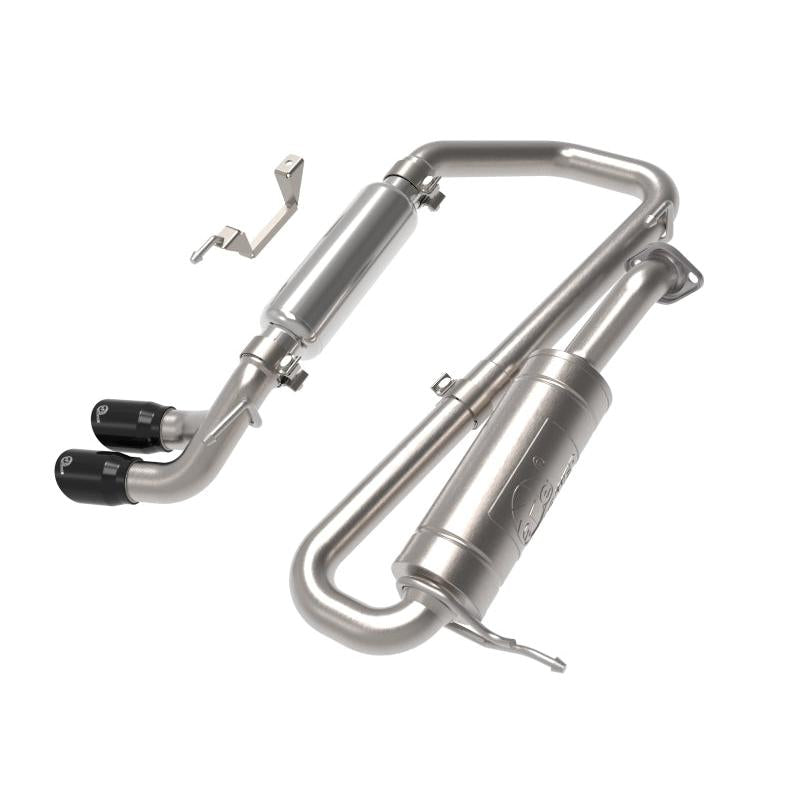 aFe 18-21 Suzuki Jimny Takeda 2-1/4in. 304 SS Cat-Back Exhaust w/ Blk Tip-SR1 Performance
