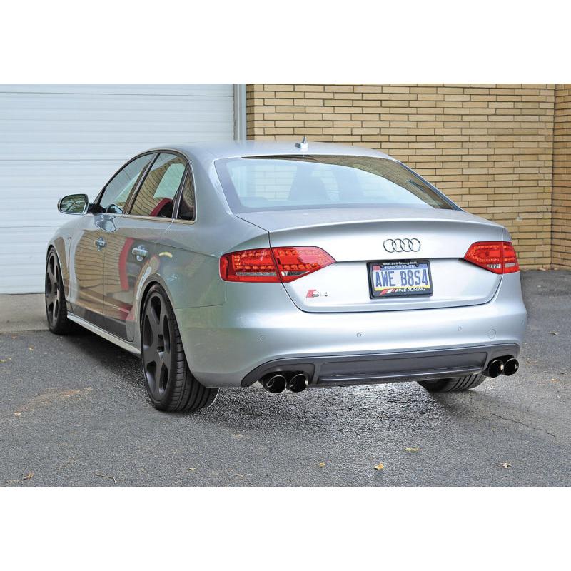 AWE Tuning Audi B8 / B8.5 S4 3.0T Track Edition Exhaust - Chrome Silver Tips (90mm)