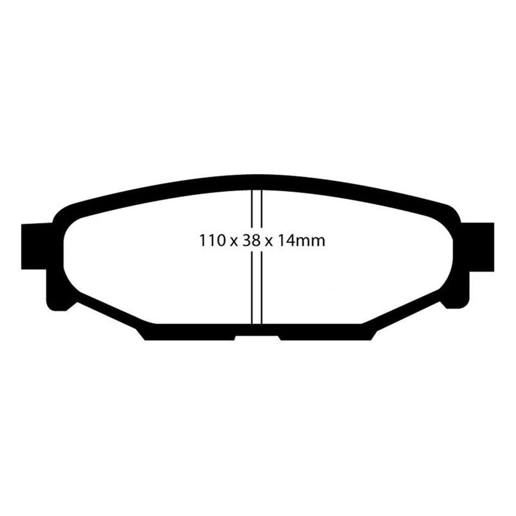 EBC Ultimax UD1114 Rear Brake Pads for Subaru Legacy and BRZ – OEM Replacement, Low Dust, High Friction