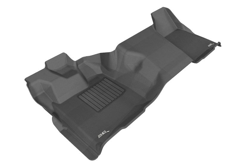 3D MAXpider 2011-2016 Ford F-250/350/450 Regular Cab Kagu 1st Row Floormat - Black-SR1 Performance