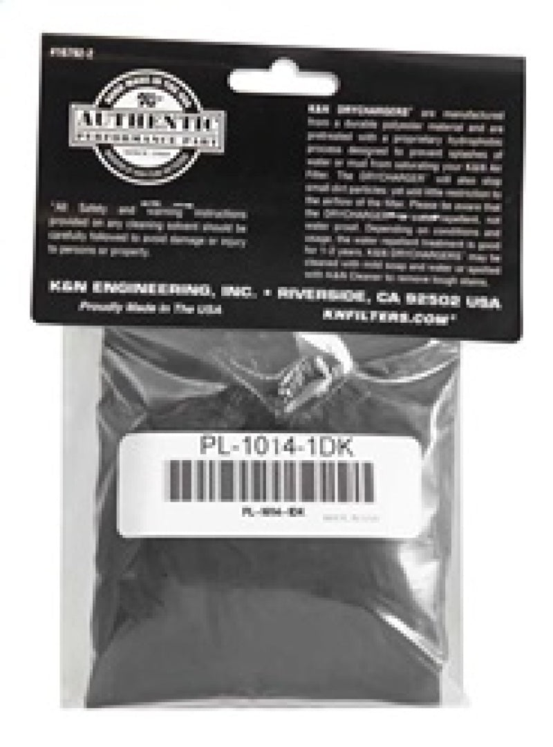 K&N Polaris Black Round Drycharger Air Filter Wrap 11.25inx3inx3in-SR1 Performance
