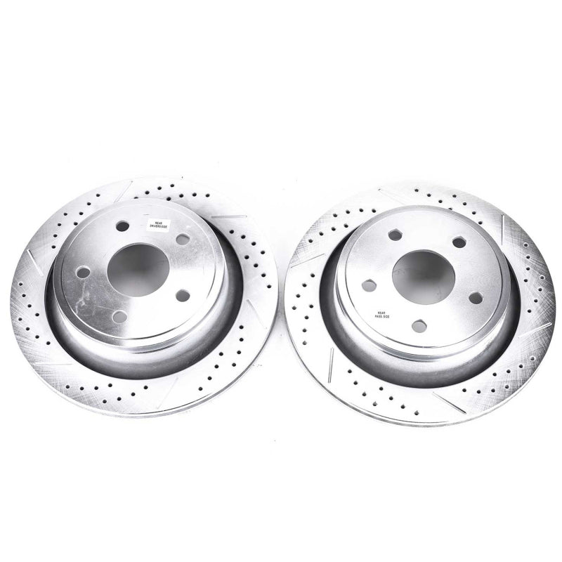 Power Stop 07-09 Chrysler Aspen Rear Evolution Drilled & Slotted Rotors - Pair-SR1 Performance