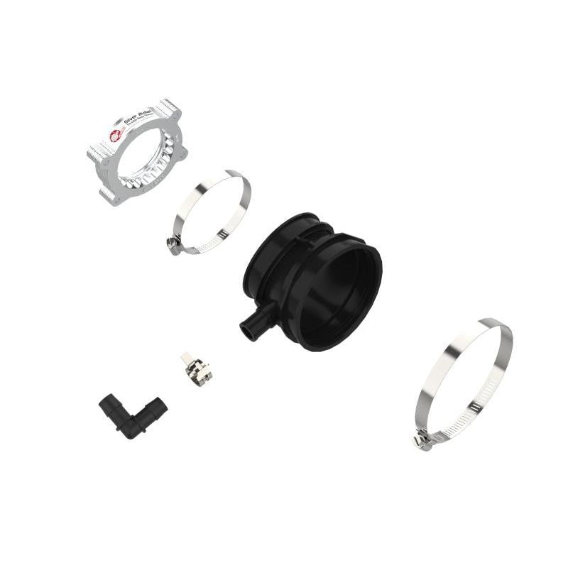 aFe 2020 Vette C8 Silver Bullet Aluminum Throttle Body Spacer Works w/ Factory Intake Only - Silver-SR1 Performance