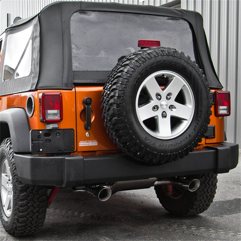MBRP 07-14 Jeep Wrangler/Rubicon 3.6L/3.8L V6 Axle-Back Dual Rear Exit Aluminum Performance Exhuast-SR1 Performance