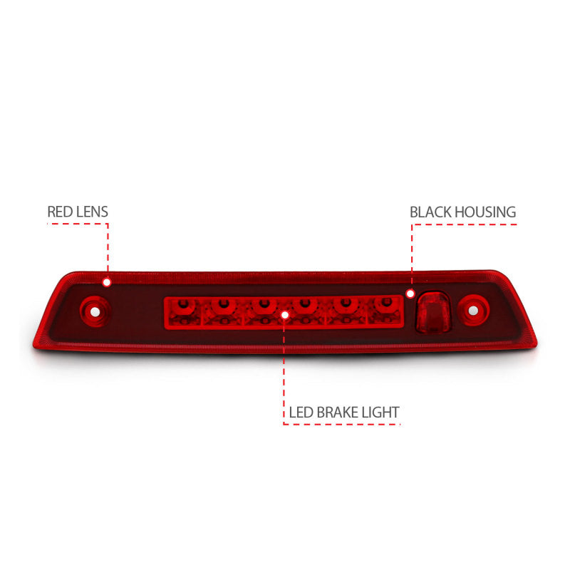ANZO 05-10 Jeep Grand Cherokee LED 3rd Brake Light - Red-SR1 Performance