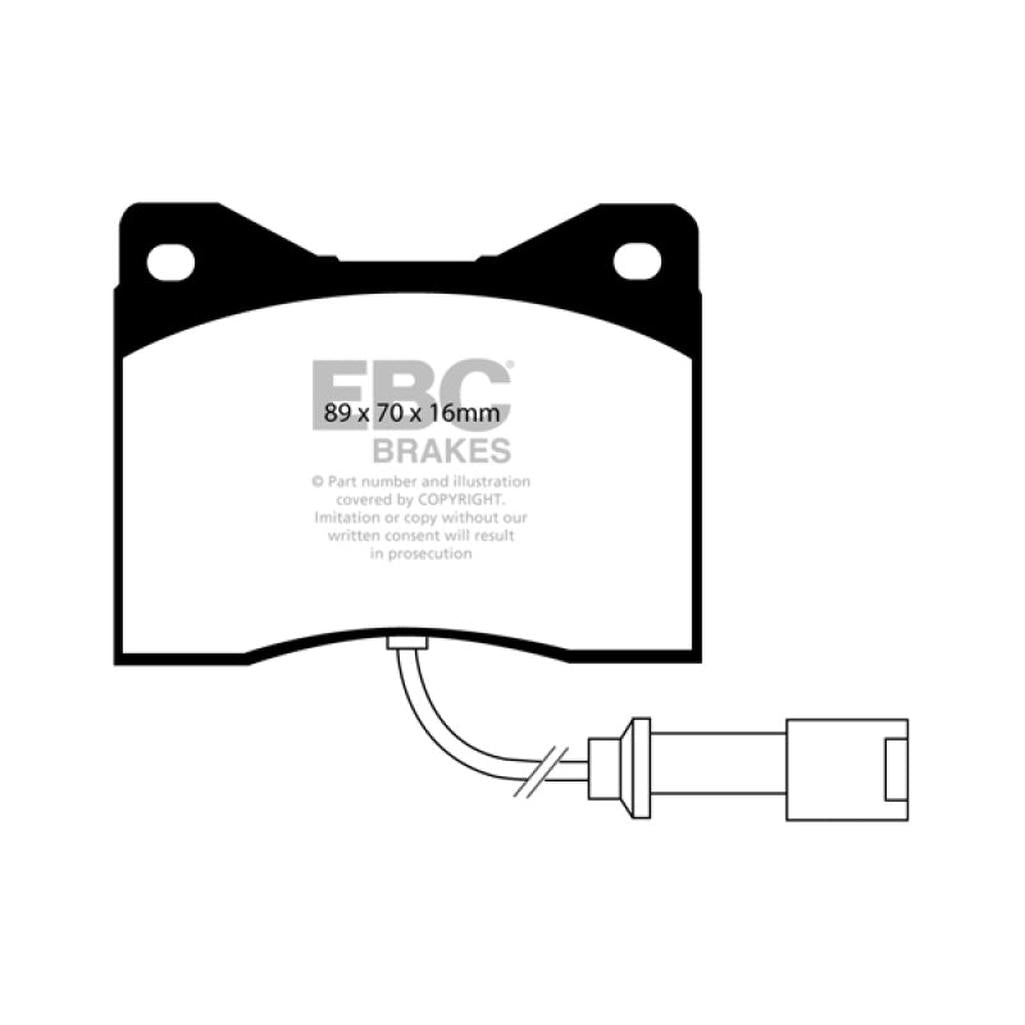 EBC Yellowstuff Front Brake Pads for BMW 7 Series (1975-1988) - High-Performance Street and Track Use