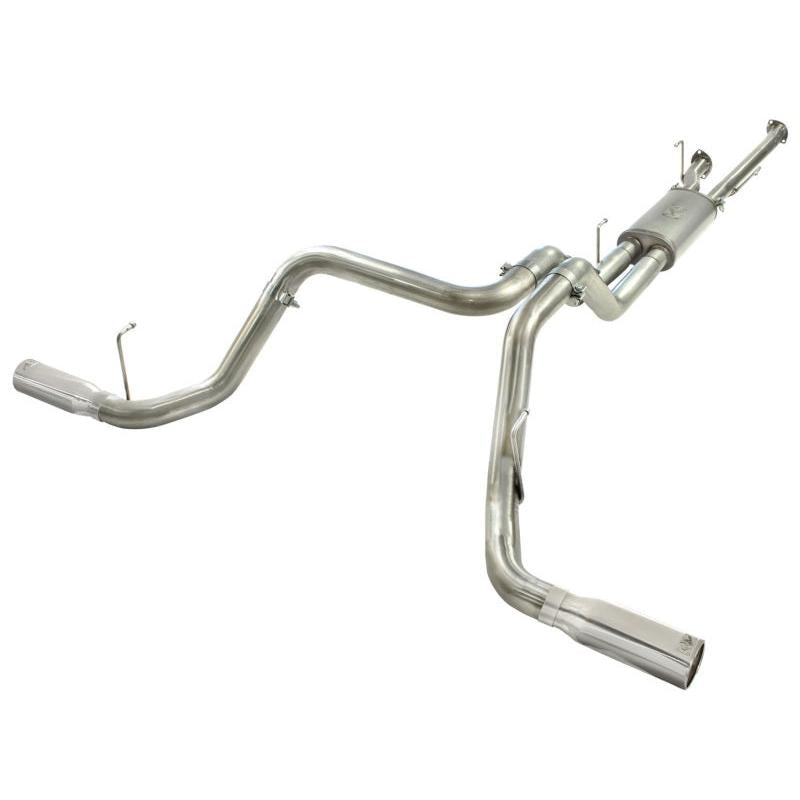 aFe MACHForce XP 2-1/2in to 3in 409 SS Cat-Back Exhaust w/ Polished Tips 10-17 Toyota Tundra V8 5.7L