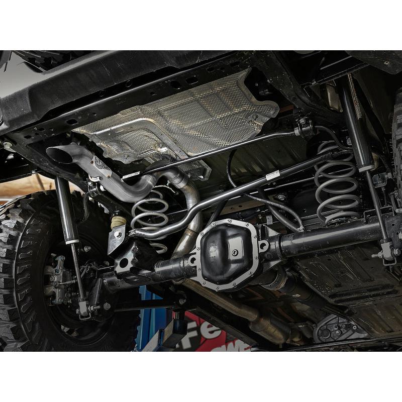 aFe MACH Force-Xp Axle-Back Exhaust System w/NoTip 18-20 Jeep Wrangler L4-2.0T / V6-3.6L-SR1 Performance