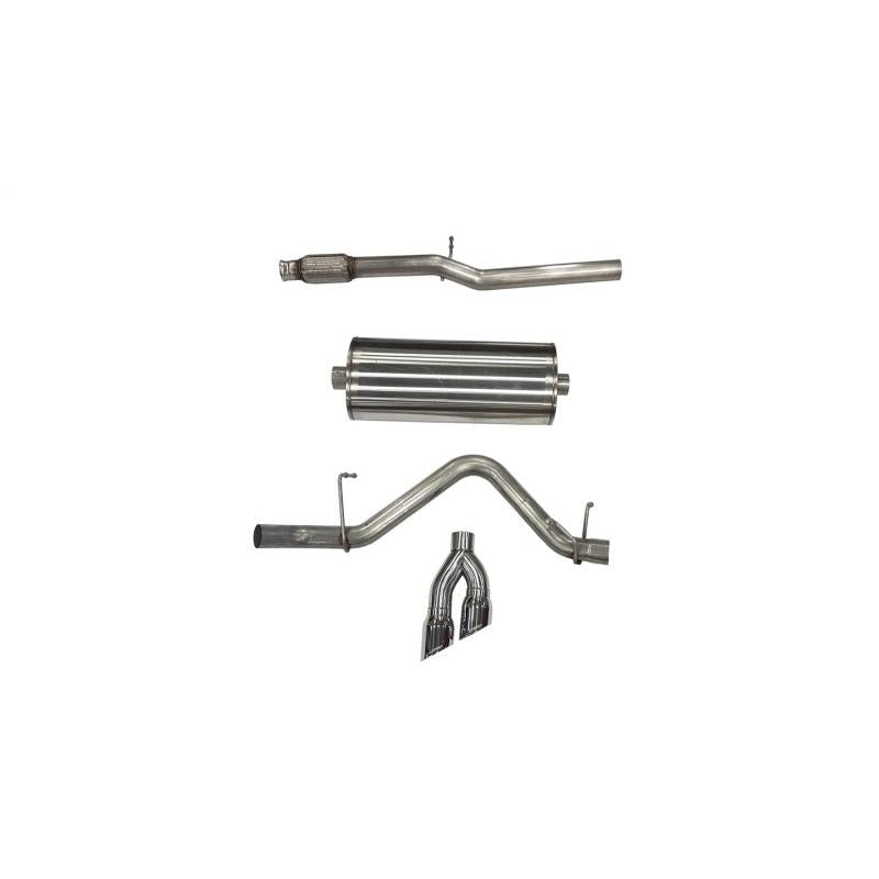 Corsa 2019-24 Chevy Silverado 5.3L Crew Cab Short Bed Sport Cat-Back Dual Rear Exit w/ Polished Tips-SR1 Performance