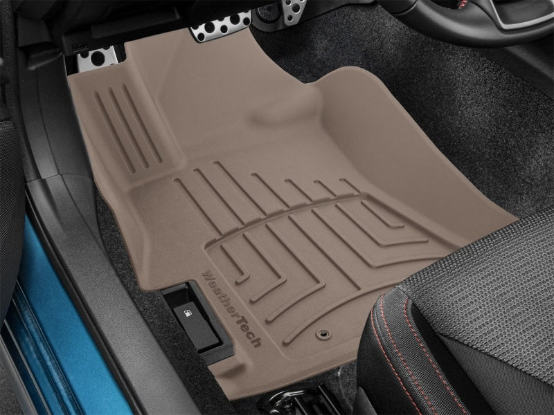 WeatherTech FloorLiner HP Front Floor Mat for Subaru Impreza and Crosstrek – Tan, Part #4511071IM