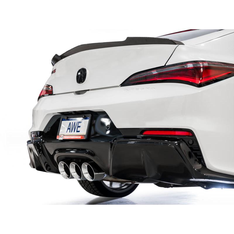 AWE Tuning 2024 Acura Integra Type S DE5 FWD Touring Edition Exhaust w/ Triple Chrome Silver Tips