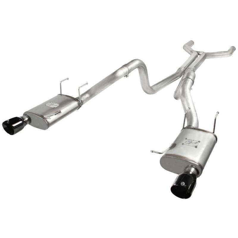 aFe MACHForce XP Cat-Back Exhaust 3in SS w/ Black Tips 11-14 Ford Mustang GT V8 5.0L-SR1 Performance