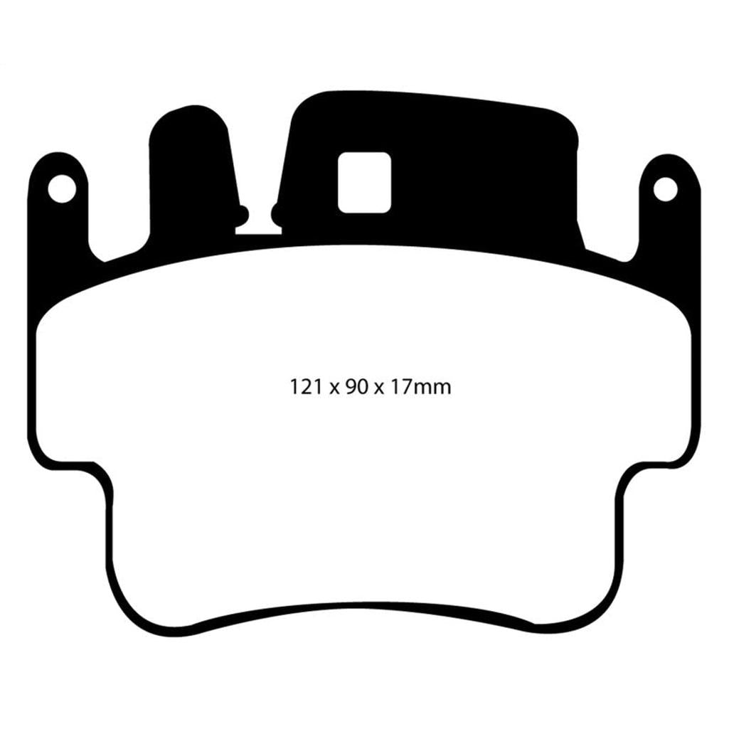 EBC Yellowstuff Front Brake Pads for Porsche 911 and Boxster (1999-2004) – High-Performance Street and Track Use