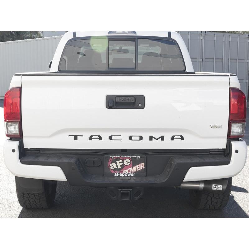 aFe MACH Force-Xp 2-1/2in 304 SS Cat-Back Exhaust w/Black Tips 2016+ Toyota Tacoma L4-2.7L / V6-3.5L-SR1 Performance