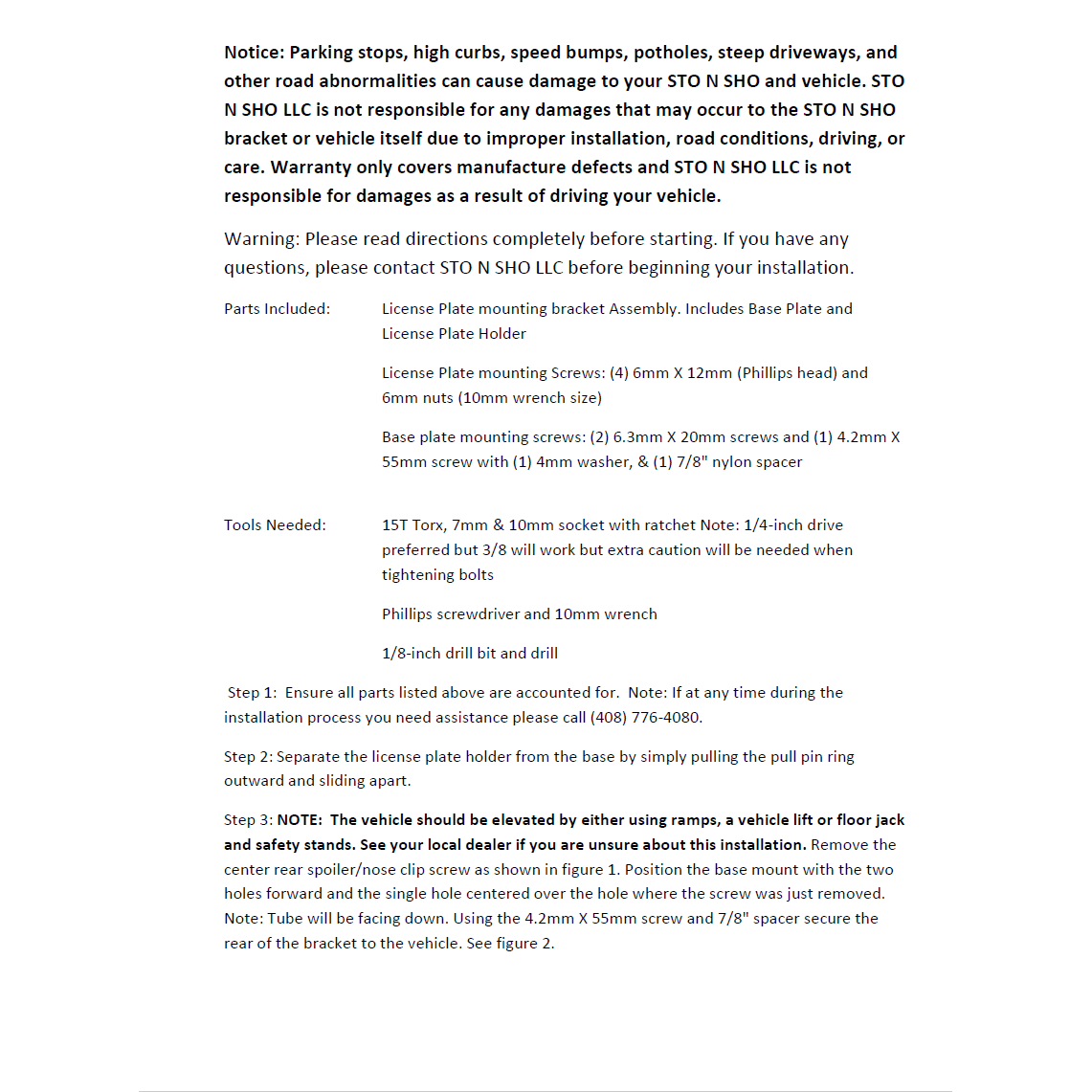 97-04 Chevrolet Corvette License Plate Frame Bracket-SR1 Performance