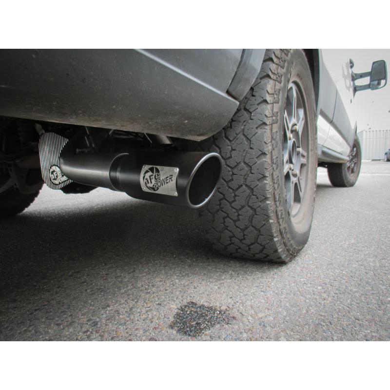 aFe Vulcan Series 3.5in 409 SS Cat-Back Exhaust 13-19 Ford Transit V6 3.5L (TT) w/ Black Tips-SR1 Performance
