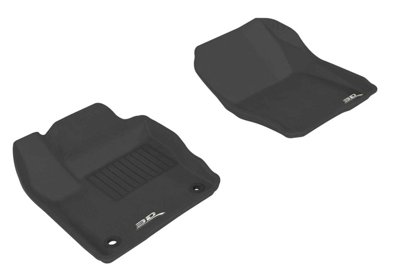 3D MAXpider 2012-2018 Ford Focus Kagu 1st Row Floormat - Black-SR1 Performance