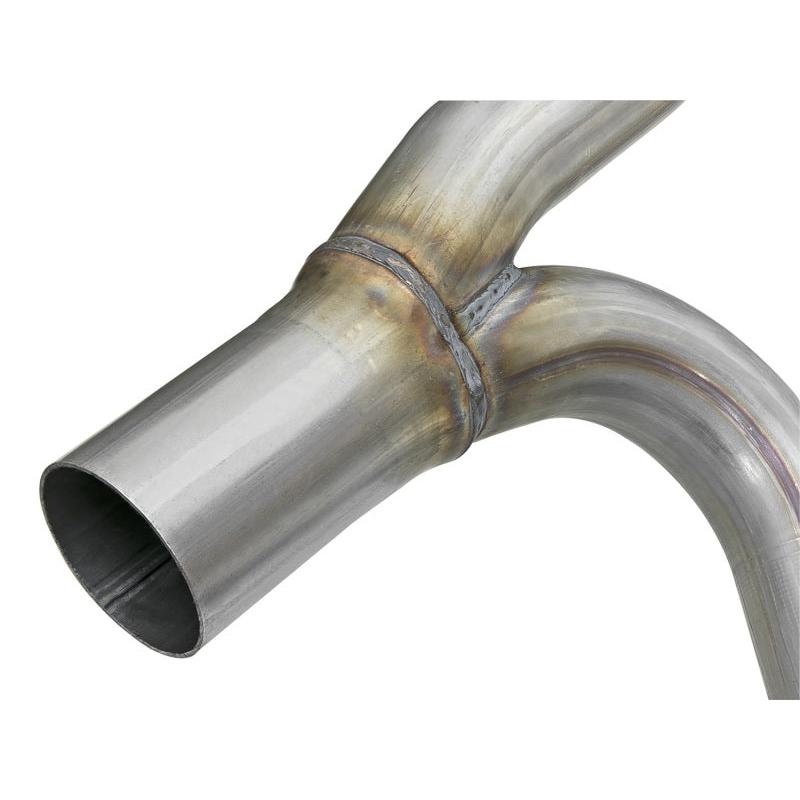 aFe POWER Twisted Steel Y-Pipe w/ Loop Relocation Pipe 12-18 Jeep Wrangler (JK) V6 3.6L-SR1 Performance