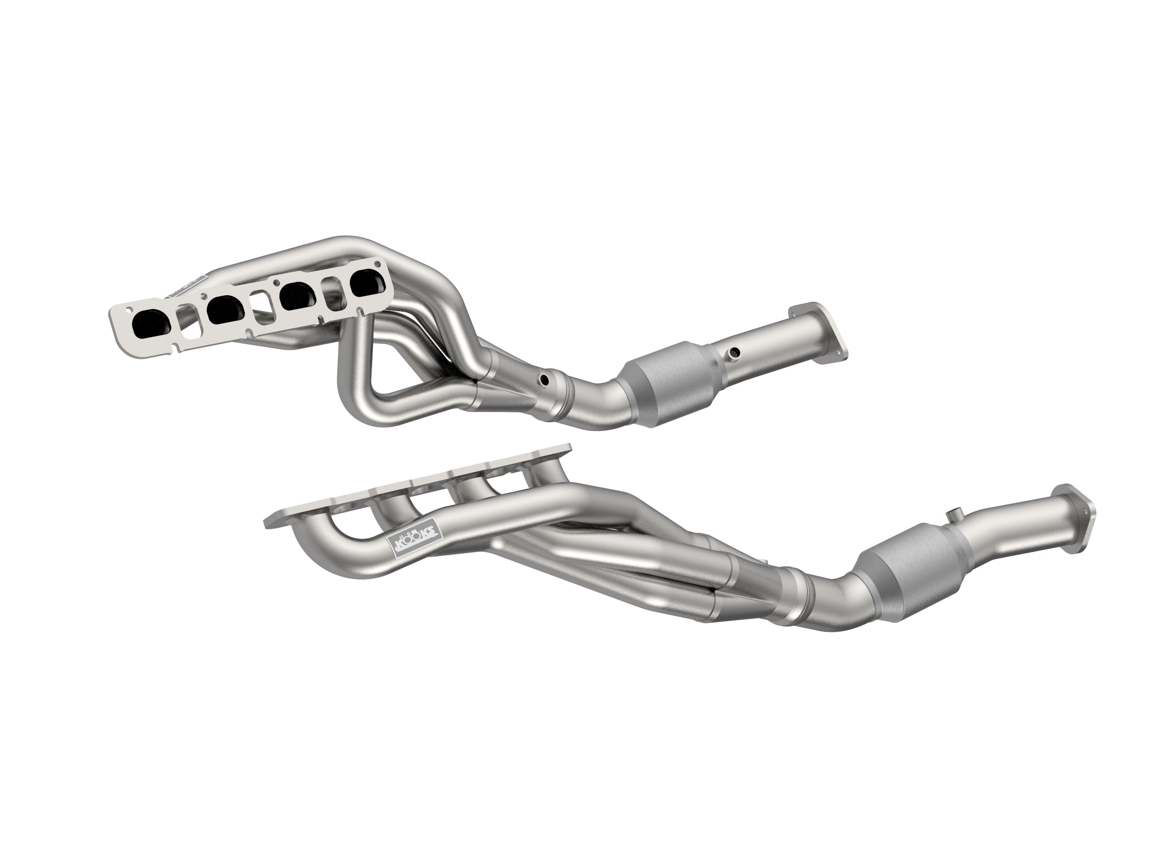 1-7/8" Stainless Header & H.O. GREEN Connections. 2021+ RAM TRX 6.2L HEMI