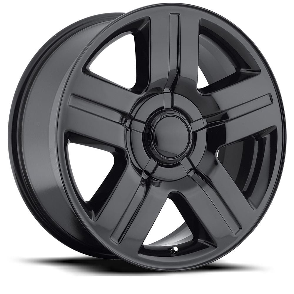 24X10 6X5.5 +31 HB 78.1 SILVERADO SUBURBAN GLOSS BLACK WITH CAP-SR1 Performance